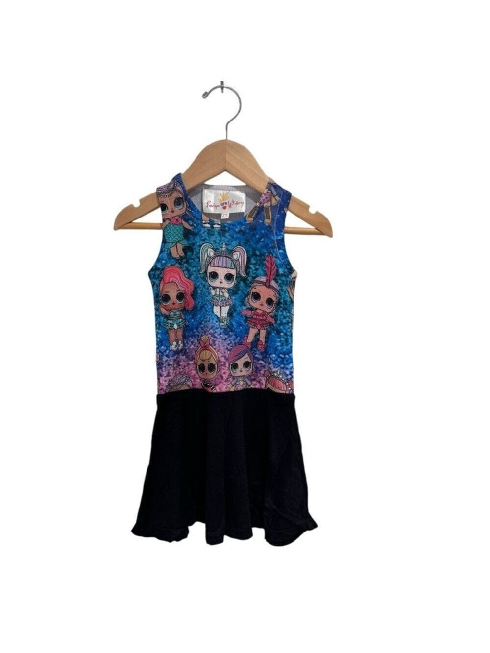 PENELOPE WILDBERRY Ribbed LOL Character Dress - size 2